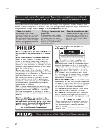 Philips DVDR3390 Manuel du propriétaire | Fixfr
