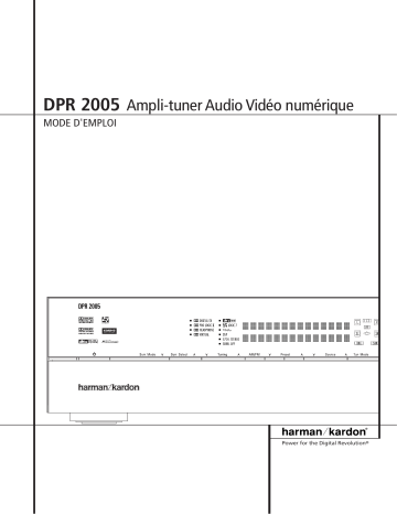 Harman Kardon DPR 2005 Manuel du propriétaire | Fixfr