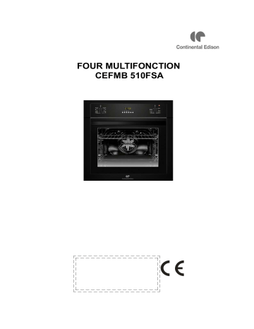 CONTINENTAL EDISON CEFMB510FSA Manuel du propriétaire | Fixfr