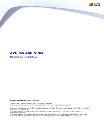 AVG AVG 8.5 ANTI-VIRUS Manuel du propriétaire | Fixfr
