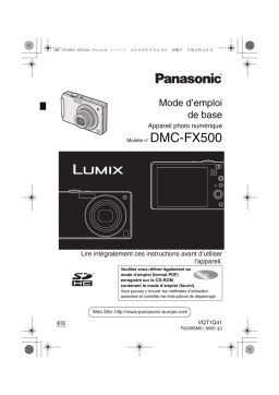 Panasonic Lumix DMC-FX500 Manuel du propriétaire