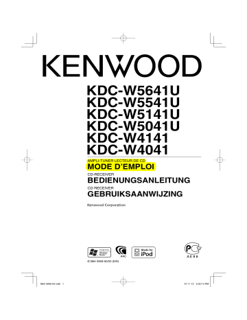 KDC-W4041 | Kenwood KDC-W5141U Manuel du propriétaire | Fixfr