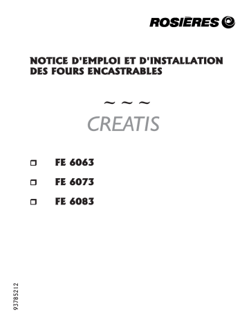 ROSIERES FE 6083 Manuel du propriétaire | Fixfr