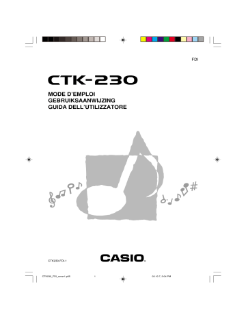 Casio CTK-230 Manuel du propriétaire | Fixfr