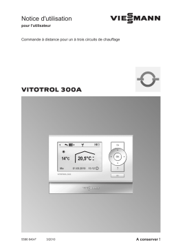 Viessmann VITOTROL 300A Manuel du propriétaire