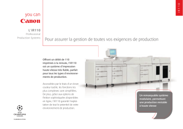 Canon IR 110 Manuel du propriétaire | Fixfr