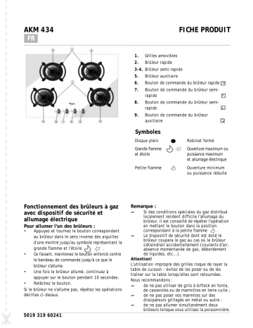 Whirlpool AKM 434/WH Manuel du propriétaire | Fixfr