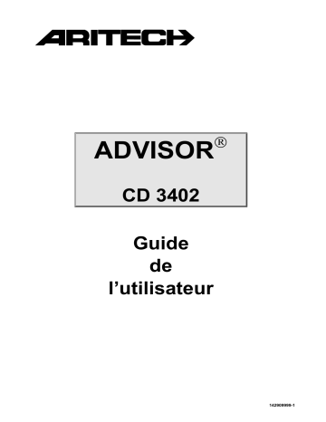 Manuel du propriétaire | Aritech CD 3402 Manuel utilisateur | Fixfr