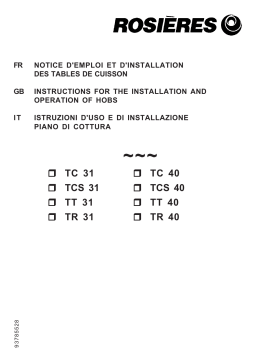ROSIERES TC40 Manuel du propriétaire