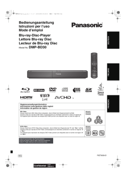 Panasonic DMP-BD30 Manuel du propriétaire