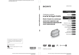 Sony DCR-DVD110 Manuel du propriétaire