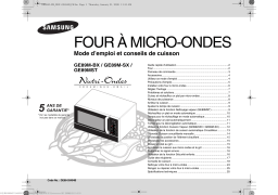 Samsung GE89M-SX Manuel du propriétaire