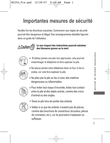 LG MC-256 Manuel du propriétaire | Fixfr