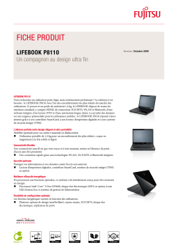 FUJITSU SIEMENS LIFEBOOK P8110 Manuel du propriétaire