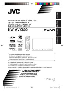 JVC KW-AVX800E Manuel du propriétaire