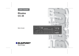 Blaupunkt RHODOS CC 25 Manuel du propriétaire