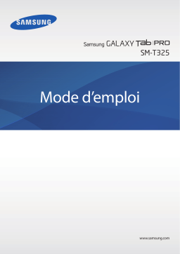 Samsung GALAXY TAB PRO 8.4 SM-T325 Manuel du propriétaire