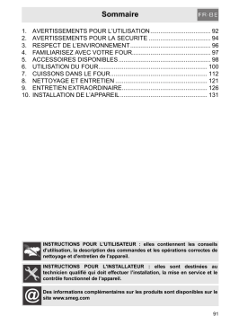 Smeg SCP496N-8 Manuel du propriétaire