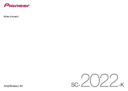 Pioneer SC-2022-K Manuel du propriétaire