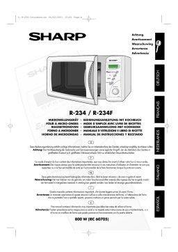 Sharp R-234/234F Manuel du propriétaire