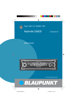 Blaupunkt Nashville DAB35 Manuel du propriétaire