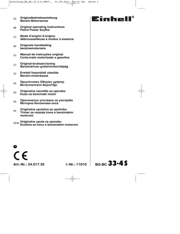 EINHELL BG-BC 33-4 S Manuel du propriétaire | Fixfr