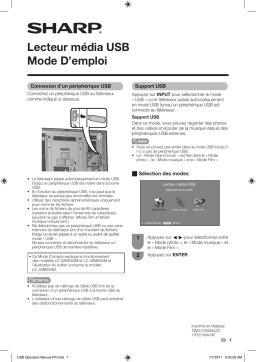 Sharp LC-40M550M Manuel du propriétaire