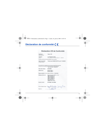 Manuel du propriétaire | Sagem MY X-7 Manuel utilisateur | Fixfr