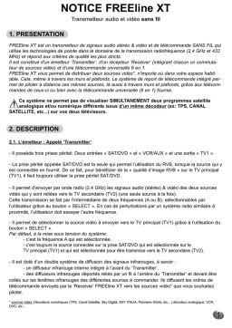 CGV FREELINE XT Manuel du propriétaire