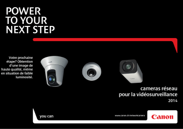 Manuel du propriétaire | Canon LES CAMERAS RÉSEAU ACTUELLES Manuel utilisateur | Fixfr