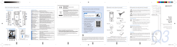 Manuel du propriétaire | Zoom Q3 Manuel utilisateur | Fixfr