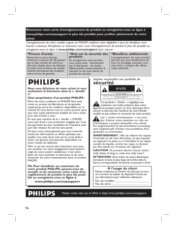 Philips DVDR3350H Manuel du propriétaire | Fixfr