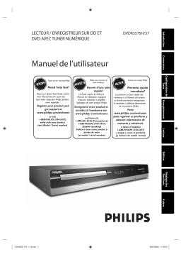 Philips DVDR3575H-37E Manuel du propriétaire