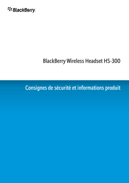 Blackberry HS-300 Manuel du propriétaire