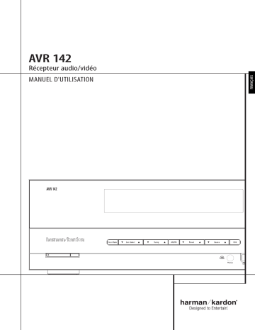 Harman Kardon AVR 142 Manuel du propriétaire | Fixfr