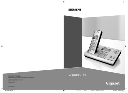 Siemens Gigaset C185 Manuel du propriétaire