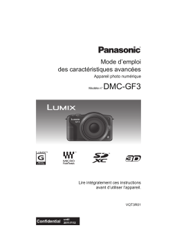 Panasonic DMC-GF3EG Manuel du propriétaire