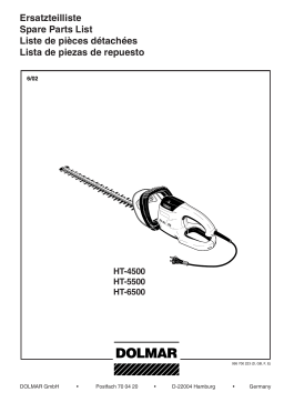 Dolmar HT-4500 Manuel du propriétaire