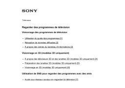 Sony KDL-50W755C Manuel du propriétaire