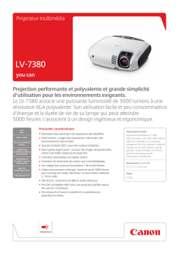 Canon LV-7380 Manuel du propriétaire