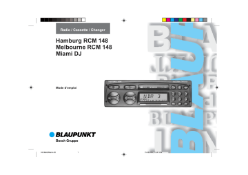 MIAMI DJ | HAMBURG RCM 148 | Blaupunkt melbourne rcm 148 Manuel du propriétaire | Fixfr