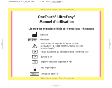 Manuel du propriétaire | Lifescan ONETOUCH ULTRAEASY Manuel utilisateur | Fixfr