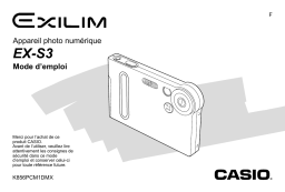 Casio Exilim EX-S3 Manuel du propriétaire