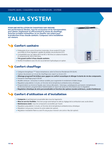 Chaffoteaux & Maury TALIA SYSTEM Manuel du propriétaire | Fixfr