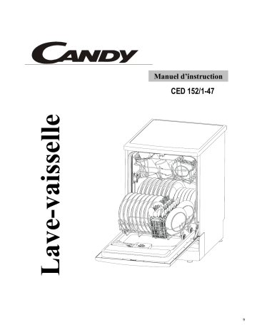 Candy CED 152-1-47 Manuel du propriétaire | Fixfr