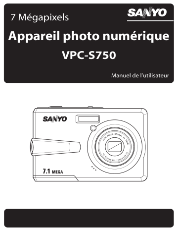Sanyo VPC-S750P Manuel du propriétaire | Fixfr