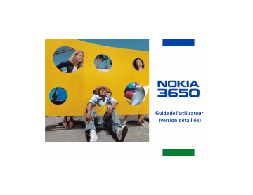 Nokia 3650 Manuel du propriétaire | Fixfr