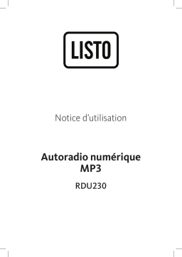 Listo RDU230 Manuel du propriétaire