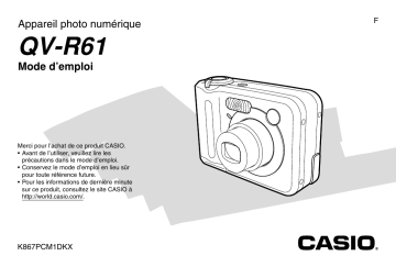 Casio QV-R61 Manuel du propriétaire | Fixfr
