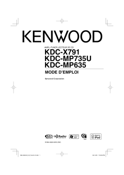 Kenwood KDC-X791 Manuel du propriétaire